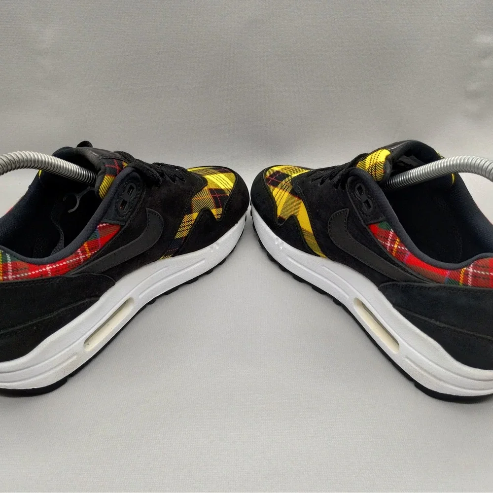 Nike Women’s Sneakers Black with Yellow & Red Plaid
